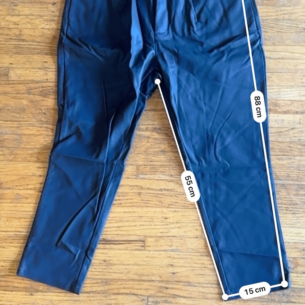 ASOS FAUX LEATHER SMART PANTS - Picture 7 of 9